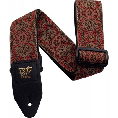 JACQUARD CRIMSON PAISLEY STRAP