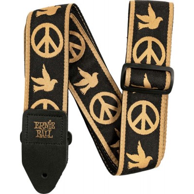 ERNIE BALL SANGLE JACQUARD PEACE LOVE DOVE