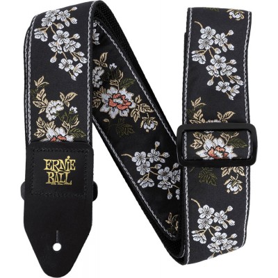 Sangle Jacquard White Blossom