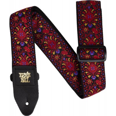 Sangle Jacquard Crimson Royal Bloom