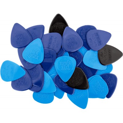 MIXED THICKNESS NYLON PICKS INJECTION MOLDED - B Stock