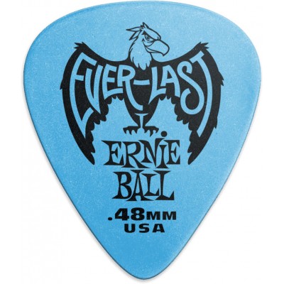 EVERLAST PICKS 12-PACK BLUE .48MM