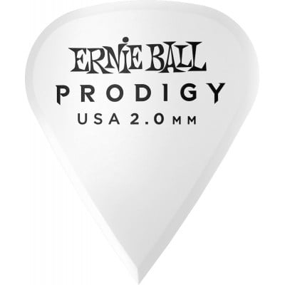Ernie Ball Mdiators Prodigy Sachet De 6 Blanc Afft 2mm