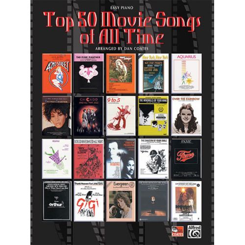 ALFRED PUBLISHING TOP 50 MOVIE SONGS OF ALL TIME - PIANO SOLO