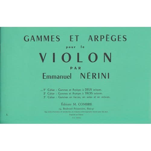 NERINI EMMANUEL - GAMMES ET ARPEGES VOL.1 - VIOLON