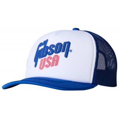 Gibson Usa Foam Trucker Blanc / Blue