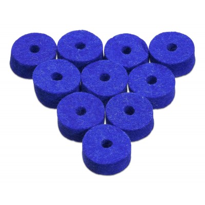 AWFBLU PACK CYMBAL BLUE FELTS X10