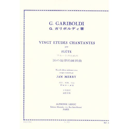 GARIBOLDI G. - 20 ETUDES CHANTANTES OP. 88