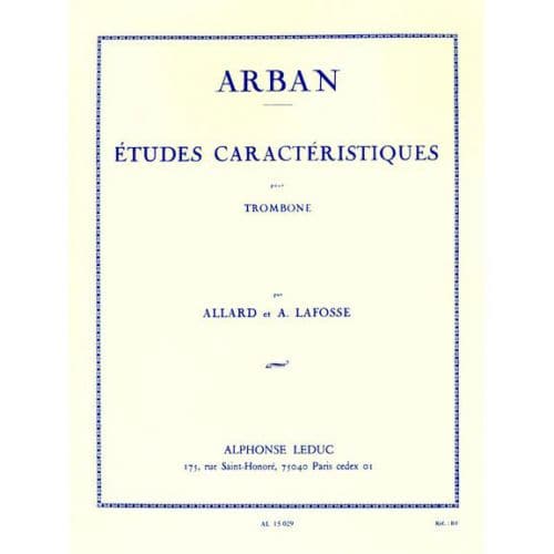 ARBAN - ETUDES CARACTERISTIQUES