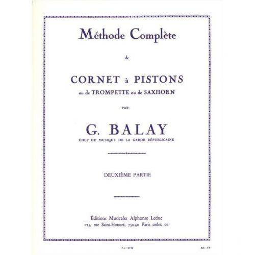 LEDUC Balay - Methode Complete De Cornet A Pistons Vol.2
