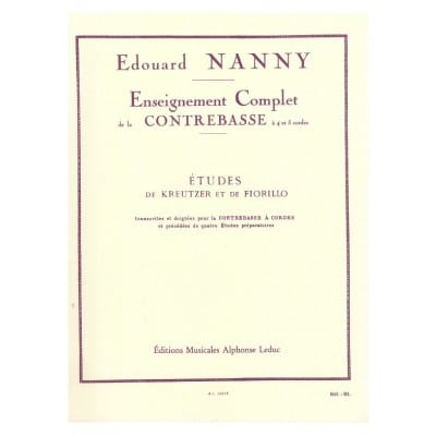 NANNY EDOUARD - ETUDES DE KREUTZER ET DE FIORILLO