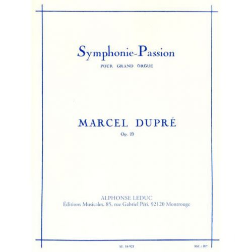  Dupre Marcel - Symphonie Passion Pour Grand Orgue Op.23