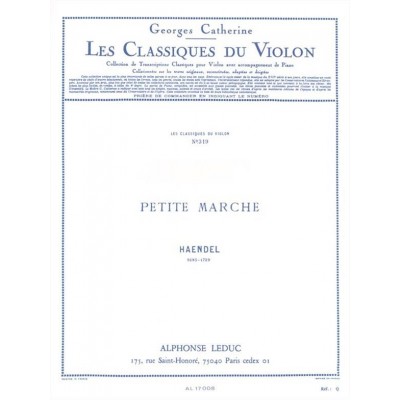 HANDEL G.F. - PETITE MARCHE - VIOLON & PIANO