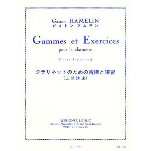HAMELIN GASTON - GAMMES ET EXERCICES - CLARINETTE