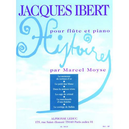 IBERT J. - HISTOIRES - FLUTE ET PIANO