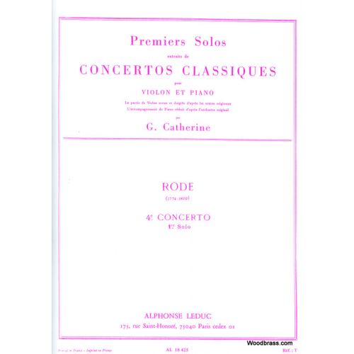 RODE PIERRE - SOLO N°1 DU CONCERTO N°4 (CATHERINE)