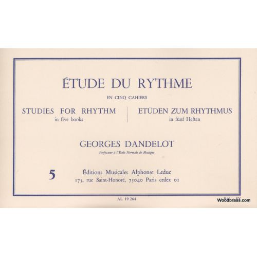 Dandelot Yves - Etude Du Rythme Vol.5