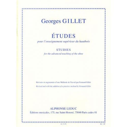 GILLET - ETUDES POUR L'ENSEIGNEMENT - HAUTBOIS