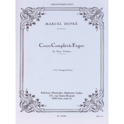 LEDUC Dupre Marcel - Cours Complet De Fugue Vol.2