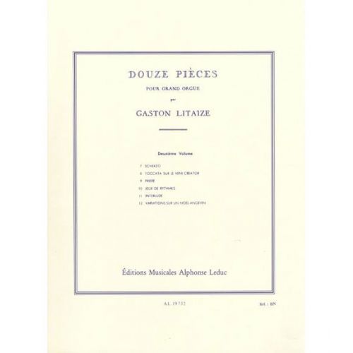 Litaize Gaston - 12 Pieces Pour Orgue Vol.2 (pieces 7-12)
