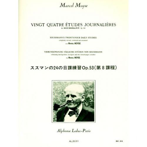 MOYSE MARCEL - 24 ETUDES JOURNALIERES DE SOUSSMANN OP.53