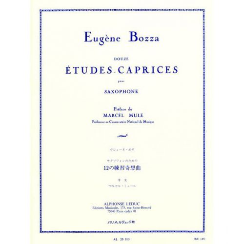 BOZZA E. - 12 ETUDES-CAPRICES - SAXOPHONE 