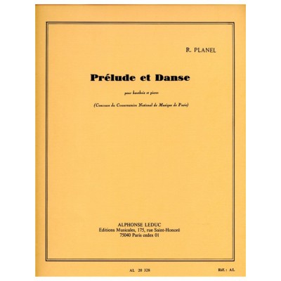 PLANEL ROBERT - PRELUDE ET DANSE - HAUTBOIS & PIANO 
