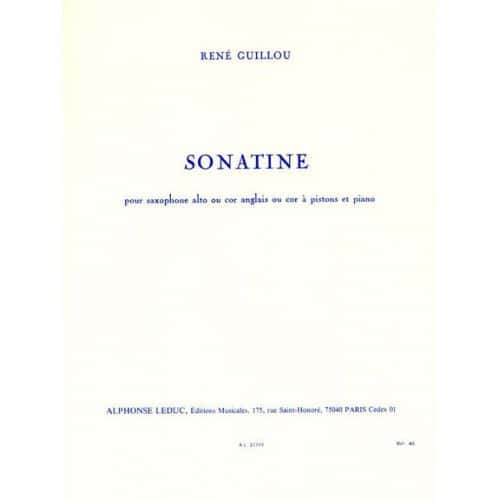 GUILLOU RENE - SONATINE - SAXOPHONE & PIANO