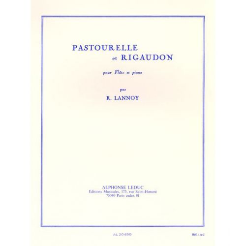 LEDUC LANNOY R. - PASTOURELLE ET RIGAUDON - FLUTE & PIANO
