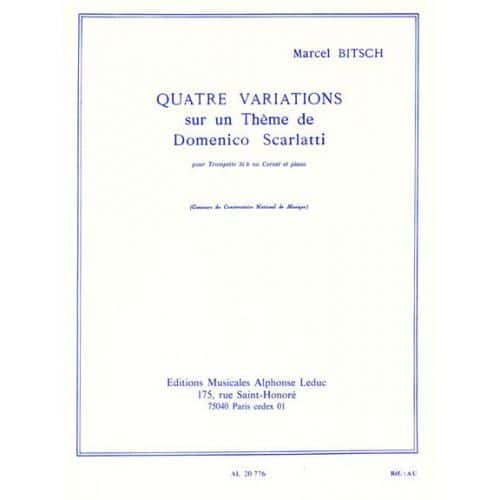 BITSCH MARCEL - QUATRE VARIATIONS SUR UN THÈME DE DOMENICO SCARLATTI 