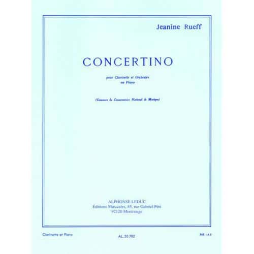 RUEFF J. - CONCERTINO OP.15 - CLARINETTE ET PIANO