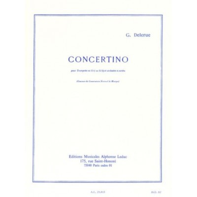LEDUC DELERUE GEORGES - CONCERTINO - TROMPETTE & PIANO
