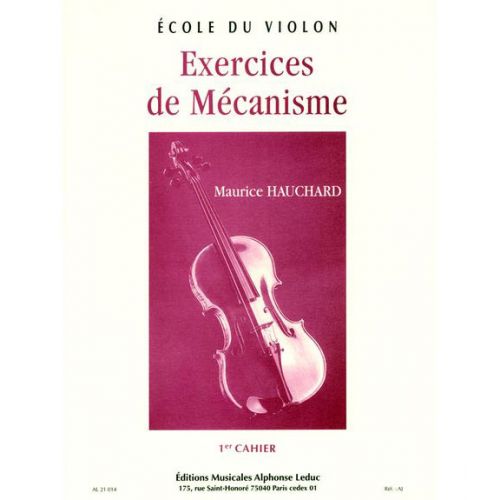 HAUCHARD MAURICE - EXERCICES DE MECANISME VOL.1 - VIOLON