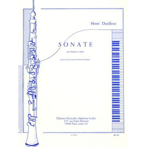 LEDUC DUTILLEUX H. - SONATE - HAUTBOIS ET PIANO 