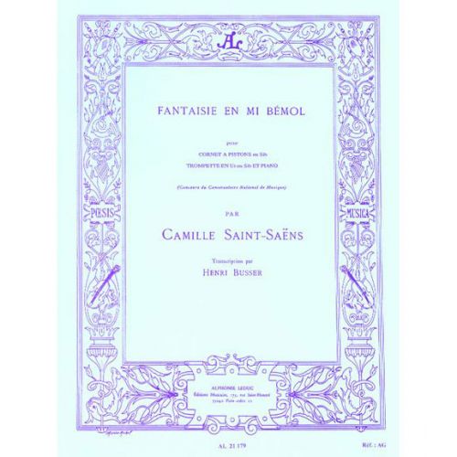 LEDUC SAINT-SAENS CAMILLE - FANTAISIE EN MIB - TROMPETTE & PIANO