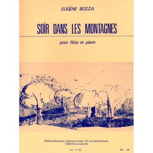 BOZZA EUGENE - SOIR DANS LES MONTAGNES - FLUTE & PIANO