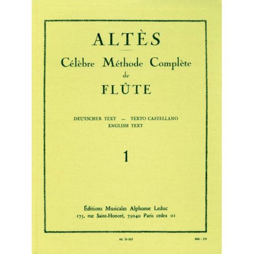 LEDUC ALTES - METHODE DE FLUTE TRAVERSIERE VOL. 1 (PARTIES 1 ET 2)