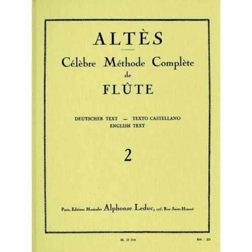 ALTES - METHODE DE FLUTE TRAVERSIERE VOL. 2