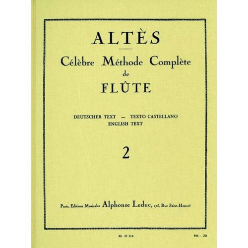 LEDUC ALTES - METHODE DE FLUTE TRAVERSIERE VOL. 2