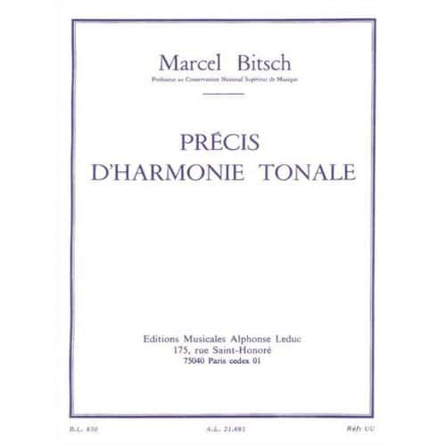 BITSCH MARCEL - PRECIS D'HARMONIE TONALE