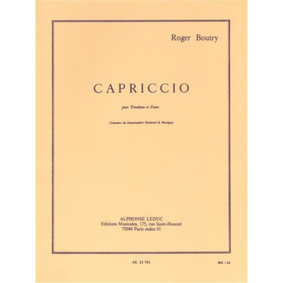 LEDUC Boutry Roger - Capriccio - Trombone & Piano
