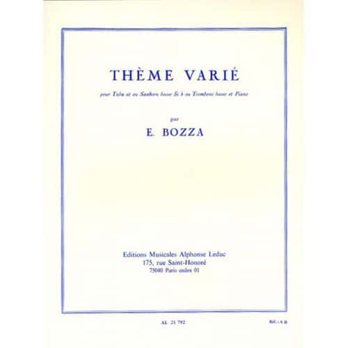 BOZZA E. - THEME VARIE - TUBA & PIANO