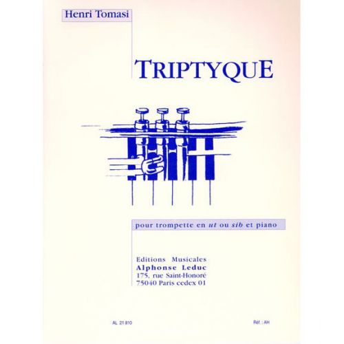 LEDUC TOMASI HENRI - TRIPTYQUE - TROMPETTE & PIANO