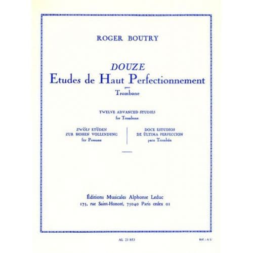 BOUTRY ROGER - ETUDES DE HAUT PERFECTIONNEMENT