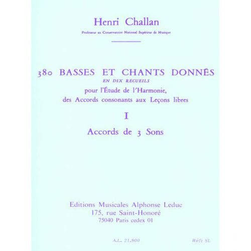 380 BASSES ET CHANTS DONNES VOL.2B REALISATION