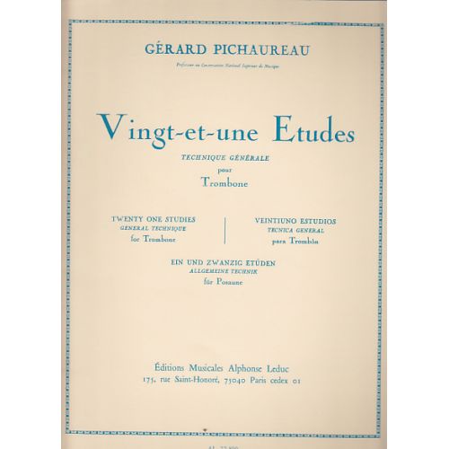 LEDUC PICHAUREAU CLAUDE - 21 ETUDES