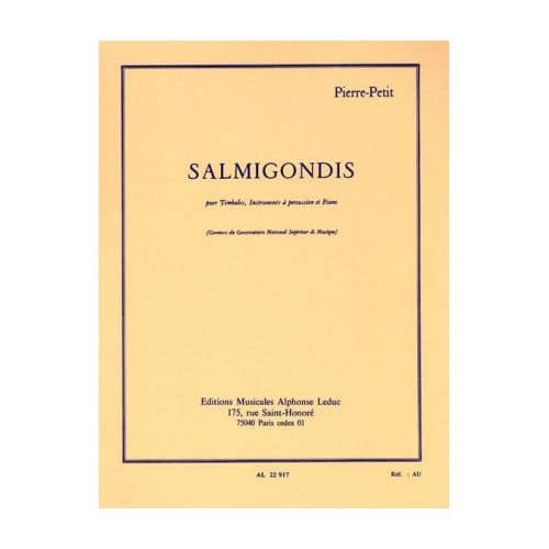 PETIT P. - SALMIGONDIS - TIMBALES ET PIANO 