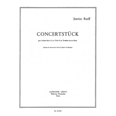 RUEFF JEANINE - CONCERTSTUCK - SAXHORN BASSE & PIANO