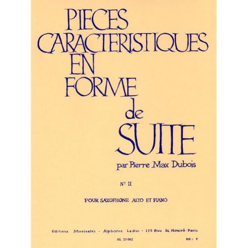 DUBOIS PIERRE MAX - A LA RUSSE (PIECES EN FORME DE SUITE N°2)
