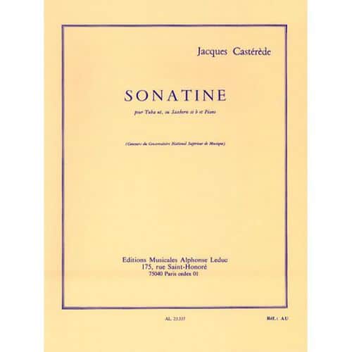 CASTEREDE J. - SONATINE - TUBA UT OU SAXHORN SIB ET PIANO 